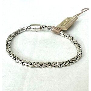 DEVATA Sterling Silver Chain Bracelet 8"